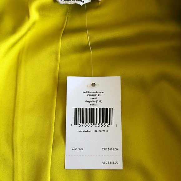 Kate Spade Bomber Peplum Fall Jacket gather frill - Picture 10 of 16